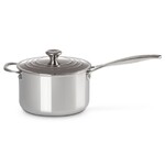 Casserole 20 cm Inox Signature avec poignee et couvercle