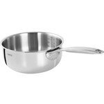 Casserole 24 cm castel pro 5 ply poignee fixe avec couvercle