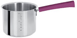 Casserole Haute Graduee 14 cm Poignee Cassis Inox Mutine Fixe