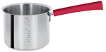 Casserole Haute Graduee 14 cm Poignee Framboise Inox Mutine Fixe