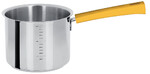 Casserole Haute Graduee 14 cm Poignee Jaune Inox Mutine Fixe