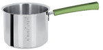 Casserole Haute Graduee 14 cm Poignee Vert Tilleul Inox Mutine Fixe