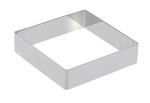 Cercle carre en inox  H. 2 cm - L. 8 cm
