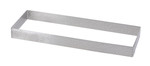 Cercle a tarte rectangulaire a bord droit en inox perfore Air System&reg; hauteur 2