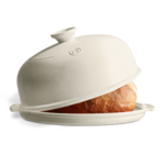 Cloche a pain en ceramique O 28,5 cm Blanc Lin