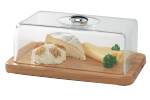 Cloche fromage rectangulaire bord chrome