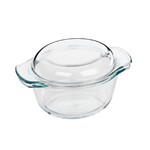 Cocotte a four en verre avec couvercle 1.4 L - o18 x 11.5 cm de - 40&deg; a + 250 &deg;