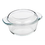 Cocotte a four en verre avec couvercle 2.8L - o22 x 13.5 cm de - 40&deg; a + 250 &deg;