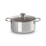 Cocotte Basse 20 cm Inox Signature avec couvercle