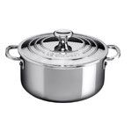 Cocotte Basse 24 cm Inox Signature avec couvercle