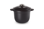 Cocotte haute EVERY en fonte emaillee Ronde 18 cm Noir Mat