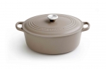 Cocotte ovale 29 cm 4.7l Sisal (gris finition mate)