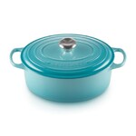 Cocotte ovale 29 cm Bleu Caraibes