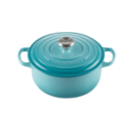 Cocotte ronde 20 cm Bleu Caraibes