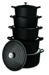 Cocotte ronde 22 cm 3.3l Noir