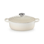 Cocotte ronde Basse 24 cm Meringue