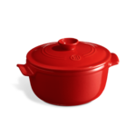 Cocotte ronde en ceramique O 22 cm Rouge Grand Cru