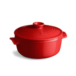 Cocotte ronde en ceramique O 28,5 cm Rouge Grand Cru