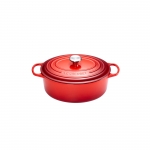 Cocotte SIGNATURE en Fonte Emaillee Ovale 17 cm CERISE