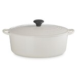Cocotte Signature en fonte emaillee ovale 27 cm Creme
