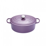 Cocotte Signature en fonte emaillee ovale 27 cm violet Ametist
