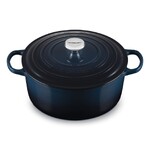 Cocotte Signature en fonte emaillee rond 28 cm Nuit