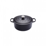 Cocotte Signature en fonte emaillee ronde 14 cm noir