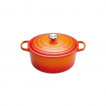 Cocotte Signature en fonte emaillee Ronde 18 cm Volcanique