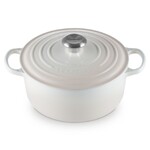 Cocotte Signature en fonte emaillee Ronde 24 cm Meringue