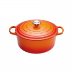 Cocotte Signature en fonte emaillee Ronde 26 cm Volcanique