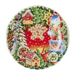 Coffert assiette a dessert feerie Noel 2022