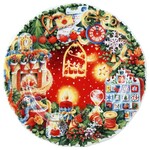 Coffret assiette a dessert feerie Noel 2023