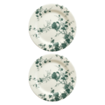 coffret 2 assiette mignardises blanche les oiseaux