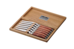 Coffret 6 couteaux Laguiole Prestige en Bois de rose finition Brillant