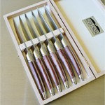 Coffret 6 couteaux Thiers Avantage en Bois de violette finition Mat