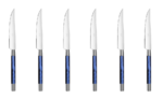Coffret de 6 couteaux a steak CONTY BLEU NUIT