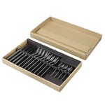 Coffret de 16 pieces  inox 4 ctx, 4 cuil, 4 fttes & 4 petites cuill