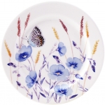 Coffret de 2 assiettes a mignardises en faience Azur