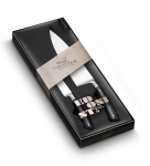 Set Duo Cuisine Forge : Office 10 cm & Chef 20 cm EdoDesign manches noirs rivets