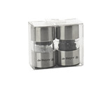 Coffret de 2 Moulins Poivre & Sel Kolo en inox, mecanisme ceramique - 5 cm