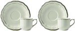 Coffret de 2 Tasses & Soucoupes Cafe FILET Taupe