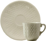 Coffret de 2 Tasses & Soucoupes Cafe PONT AUX CHOUX BLANC