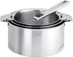 Coffret de 3 casseroles Strate de 16 a 20 cm avec 1 poignee Strate