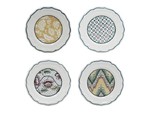 Coffret de 4 Assiettes Canapes Assorties Dominote