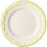 Coffret de 4 Assiettes Canapes FILET Citron