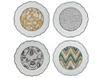 Coffret de 4 Assiettes Dessert Assorties Dominote