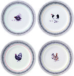 Coffret de 4 Assiettes Dessert Assorties COQUETTES