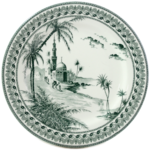 Coffret de 4 assiettes Dessert vue orient depareillees