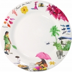 Coffret de 4 Assiettes Plates ROUTE DES INDES