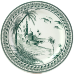 Coffret de 4 assiettes extra vue orient depareillees